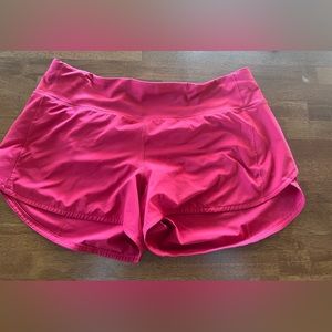 Speed Up High-Rise Lined Short 4" - red ($78 org)